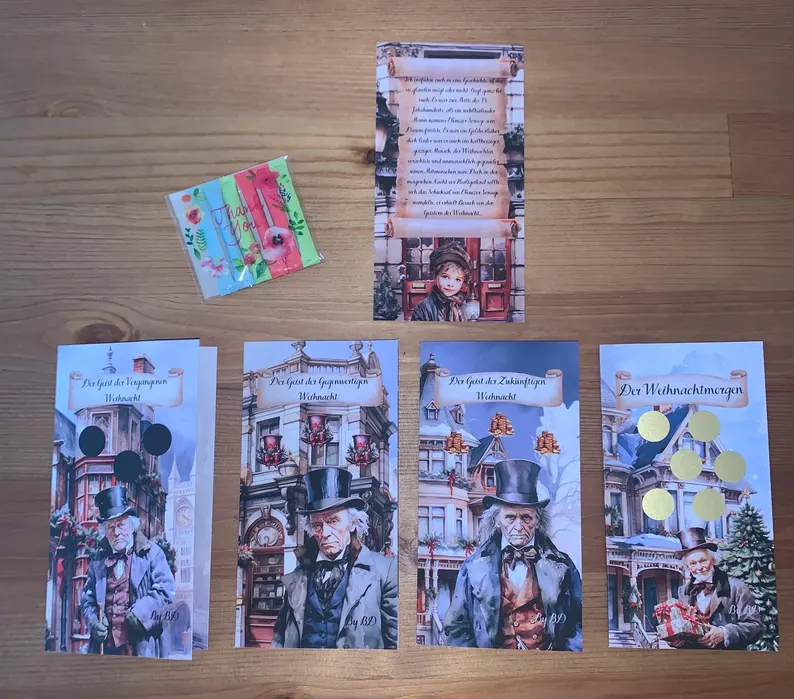 Eine Weihnachtsgeschichte A6 Sparen Challenge Budgeting