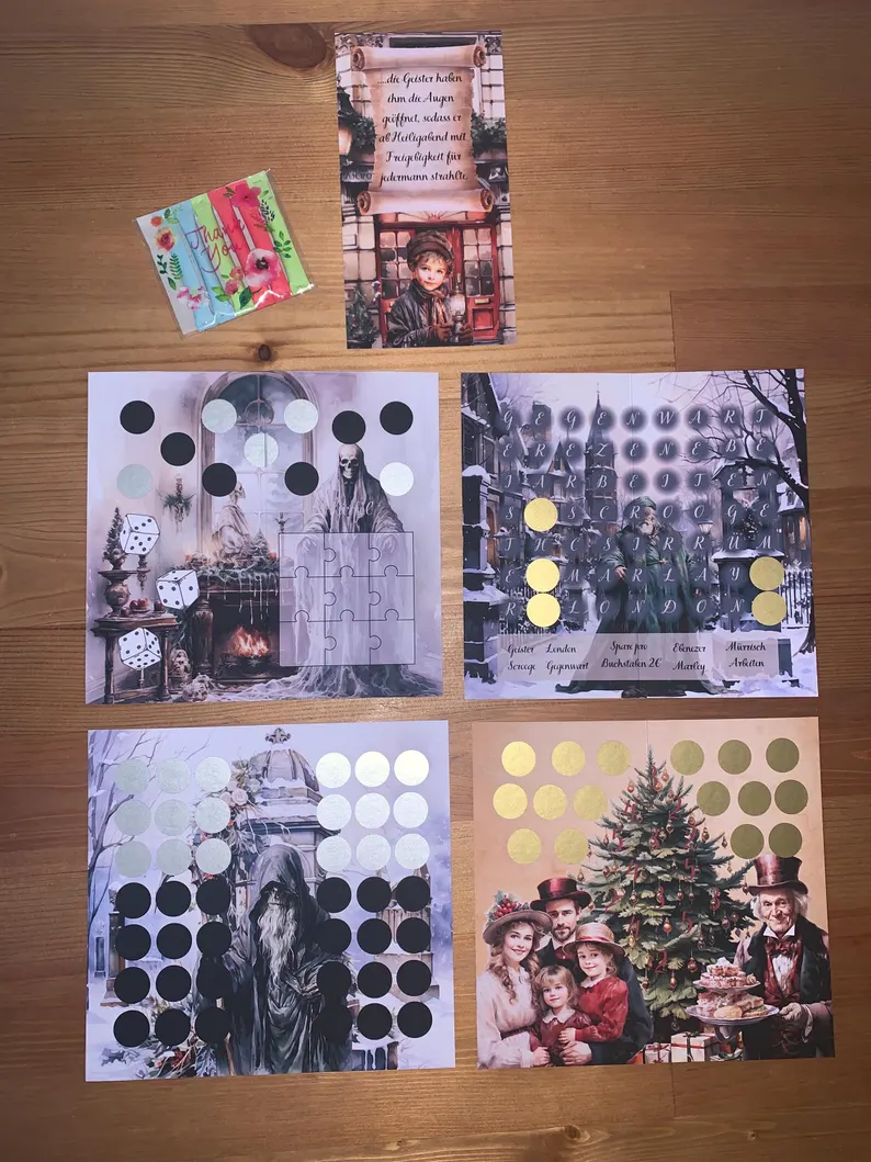 Eine Weihnachtsgeschichte A6 Sparen Challenge Budgeting