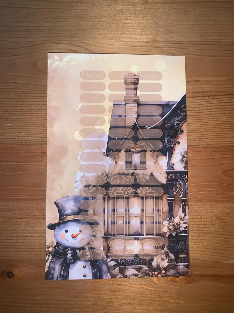 Merry Christmas Klappkarte A5 Challenge Budgeting Sparen