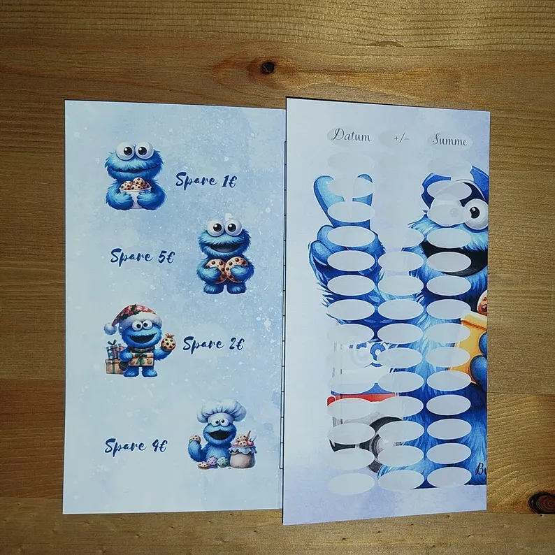 Total verrücktes Krümel Bingo A6 Challenge Sparen Budgeting