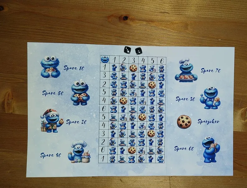 Total verrücktes Krümel Bingo A6 Challenge Sparen Budgeting