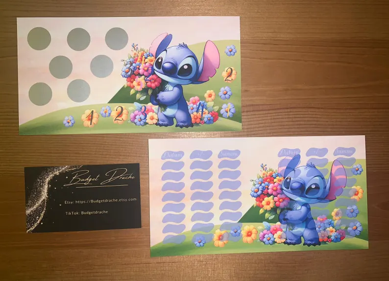 Blauer Alien Challenge Set A6 Budgeting Sparen