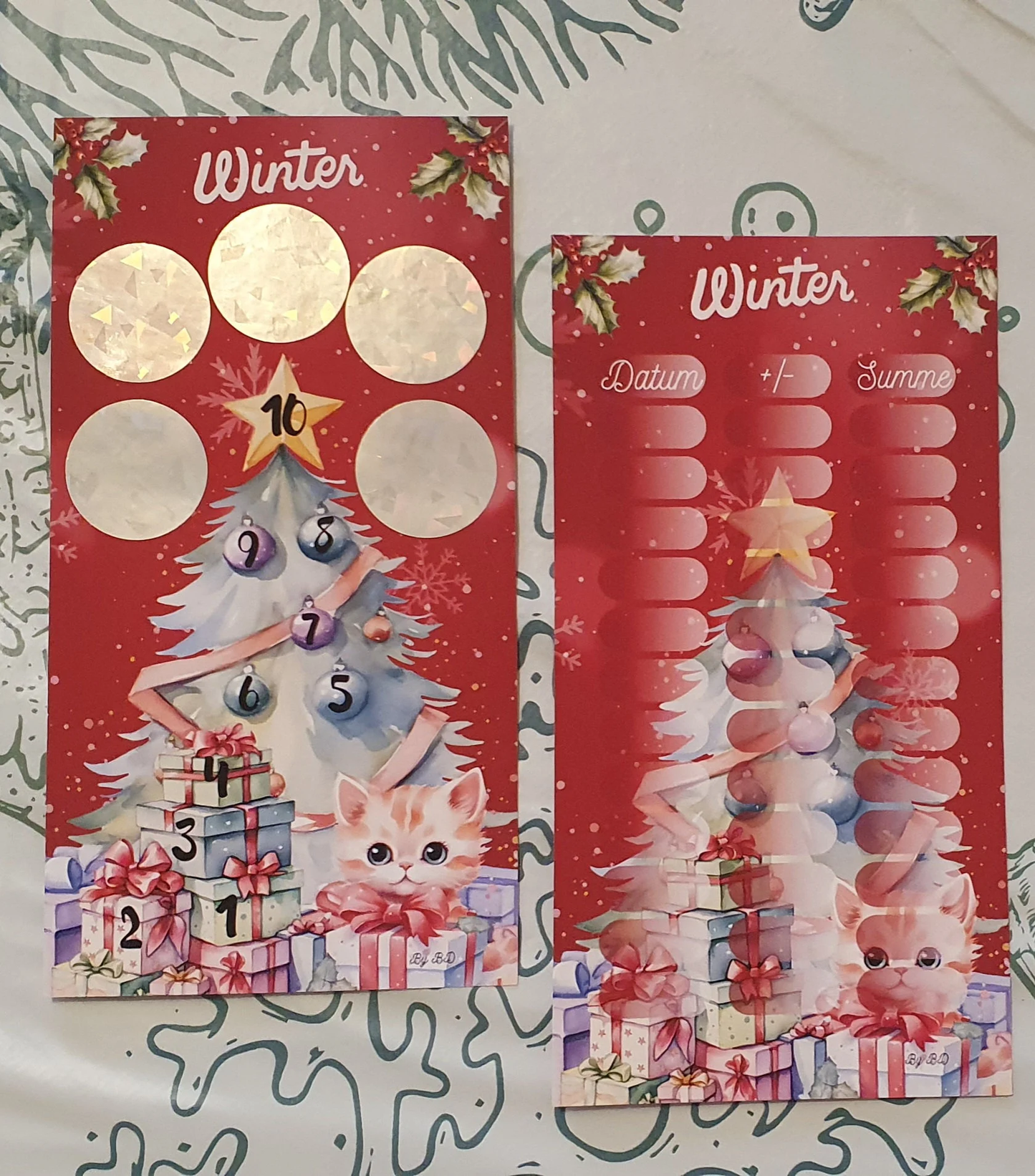 Winter Challenge A6 Budgeting Sparen