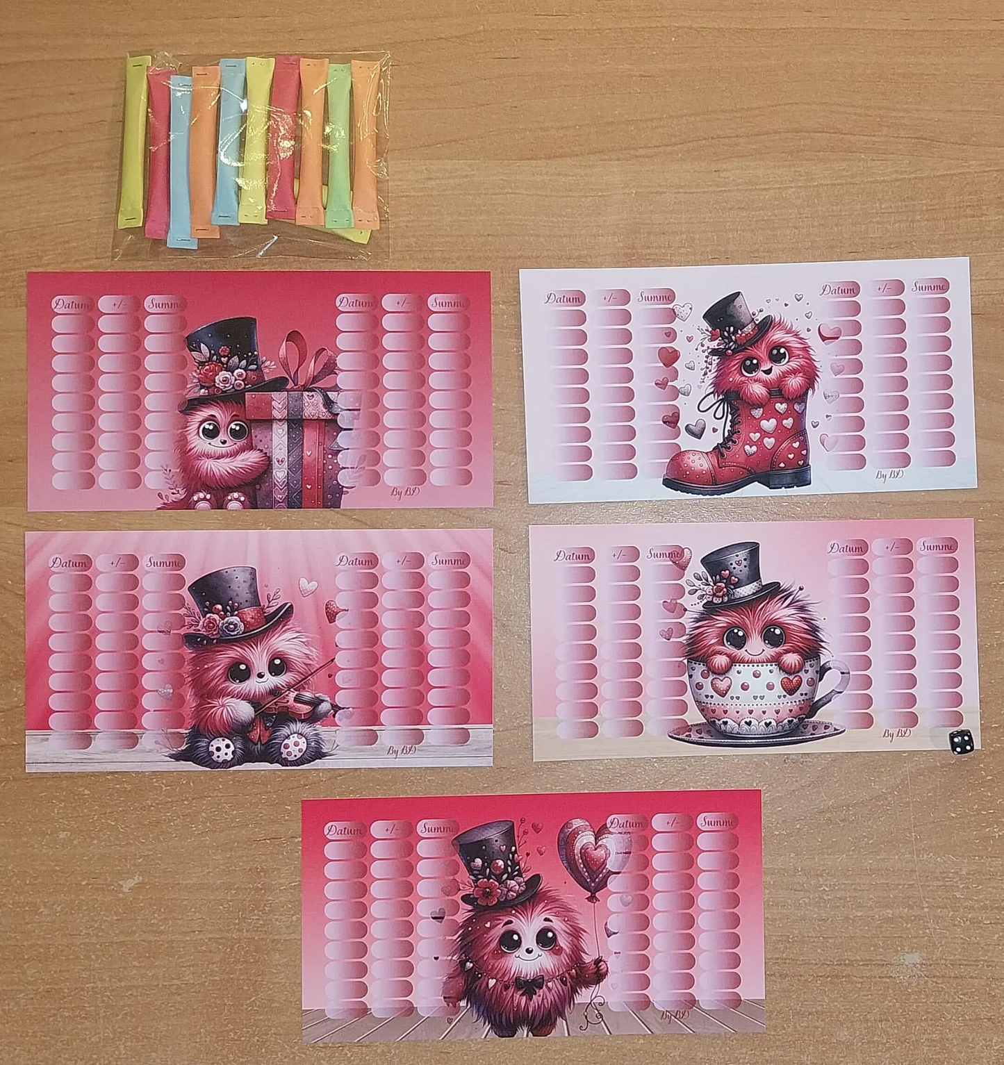 Die Valentins Monster A6 Challenge Budgeting Sparen