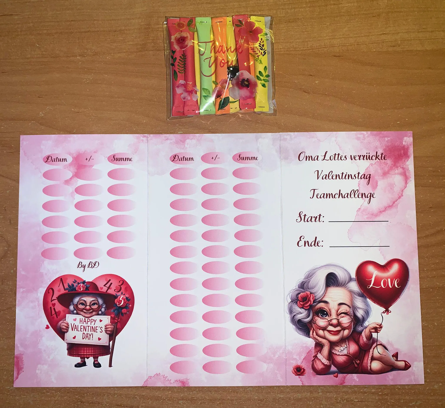 Oma Lottes Teamchallenge A6 Budgeting Sparen