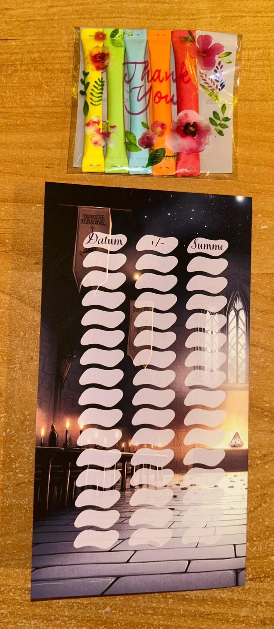 Harry Otters Geburtstag A6 Klapp Challenge Sparen Budgeting