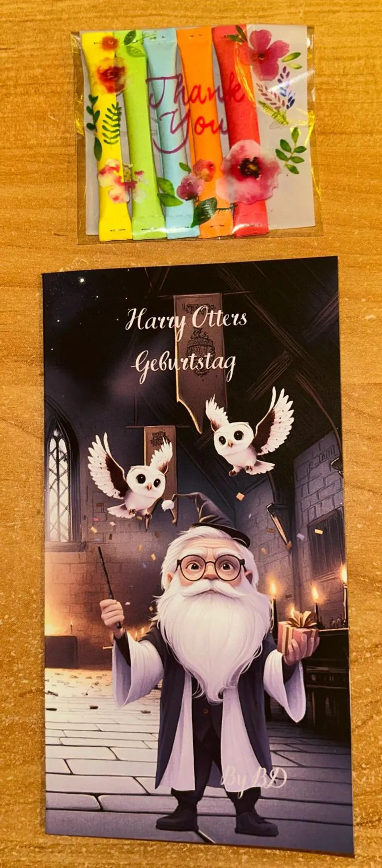 Harry Otters Geburtstag A6 Klapp Challenge Sparen Budgeting