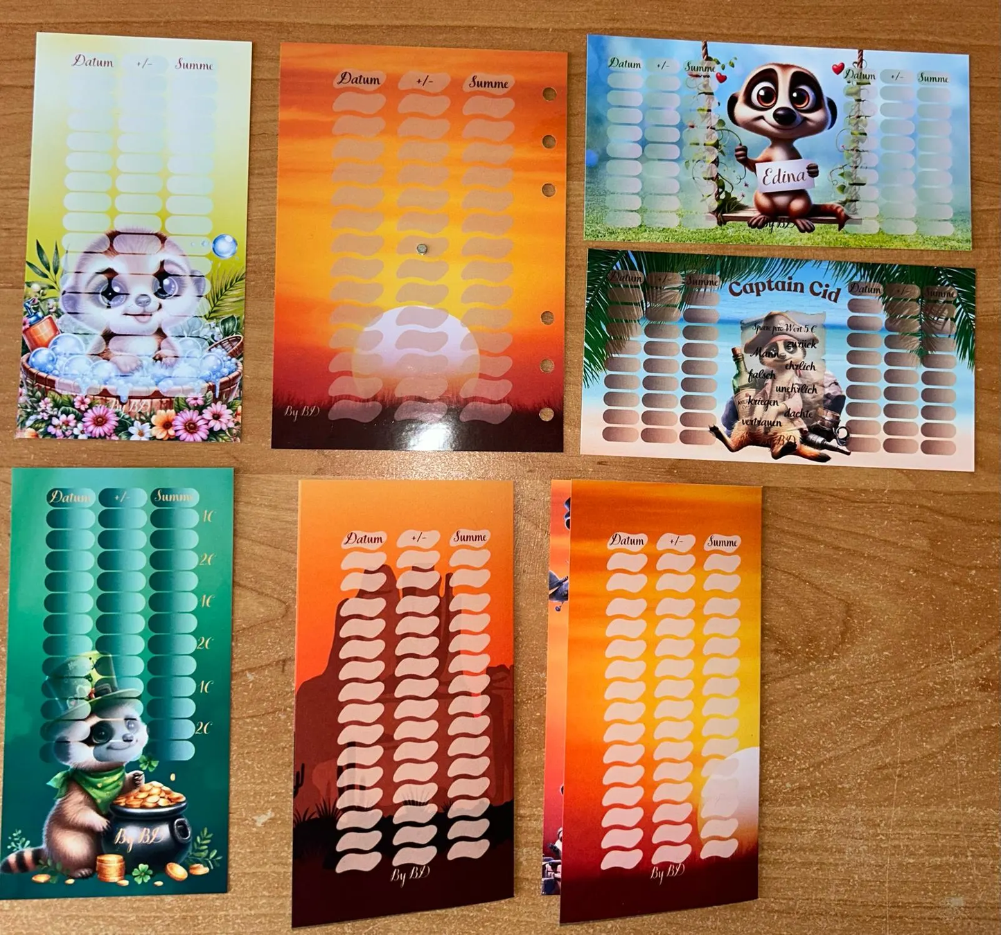 Das Verrückte Erdmännchen Spiel A6 Challenge Budgeting Sparen