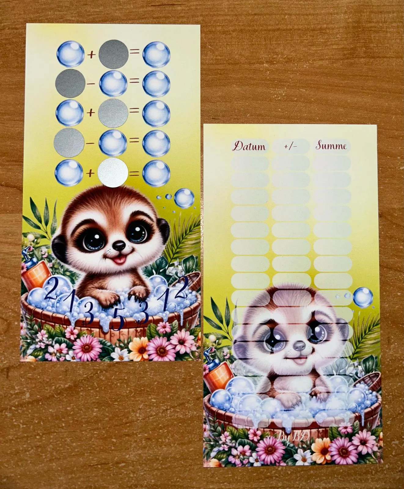 Das Verrückte Erdmännchen Spiel A6 Challenge Budgeting Sparen