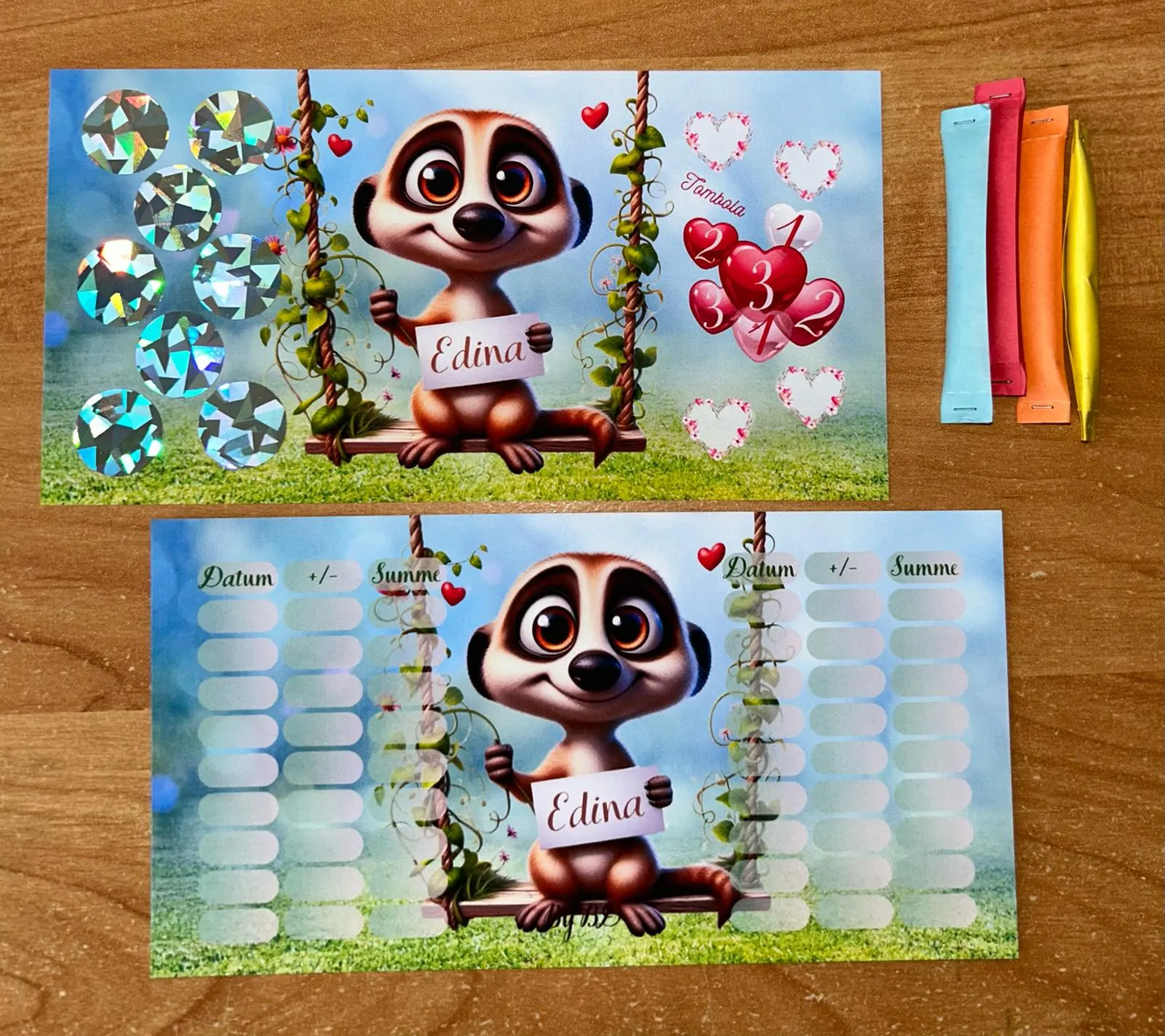 Das Verrückte Erdmännchen Spiel A6 Challenge Budgeting Sparen