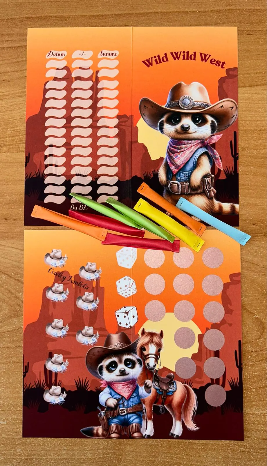 Das Verrückte Erdmännchen Spiel A6 Challenge Budgeting Sparen