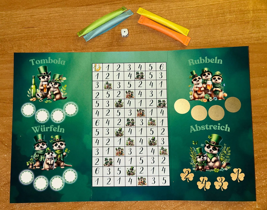 St Patriks Bingo A6 Challenge Sparen Budgeting