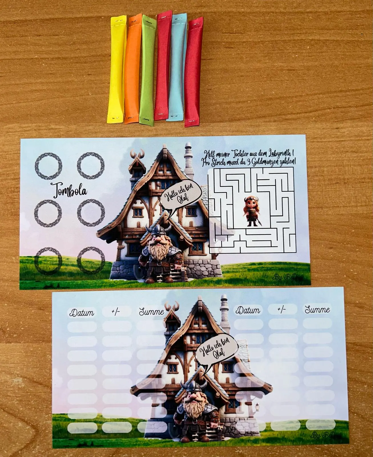 Wikinger Olaf A6 Challenge Budgeting Sparen