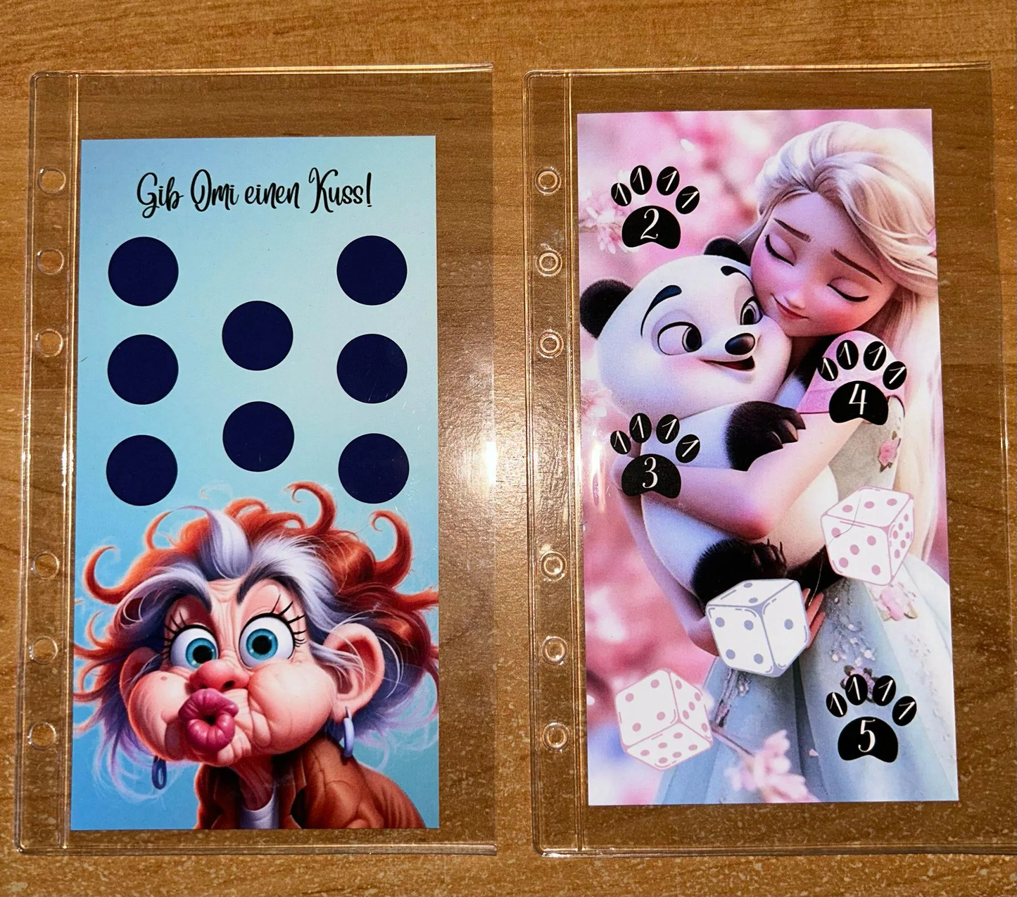 Klarsichthüllen ohne Zipper A6 Budgeting Sparen Challenge