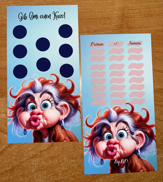 Gib Oma einen Kuss A6 Challenge Sparen Budgeting