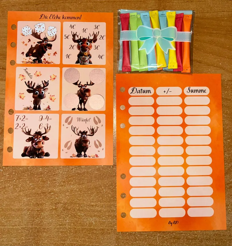 Die Elche Kommen A6 Challenge Budgeting Sparen