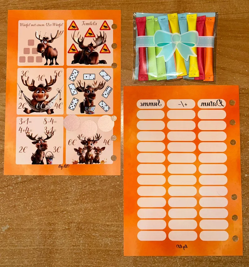 Die Elche Kommen A6 Challenge Budgeting Sparen