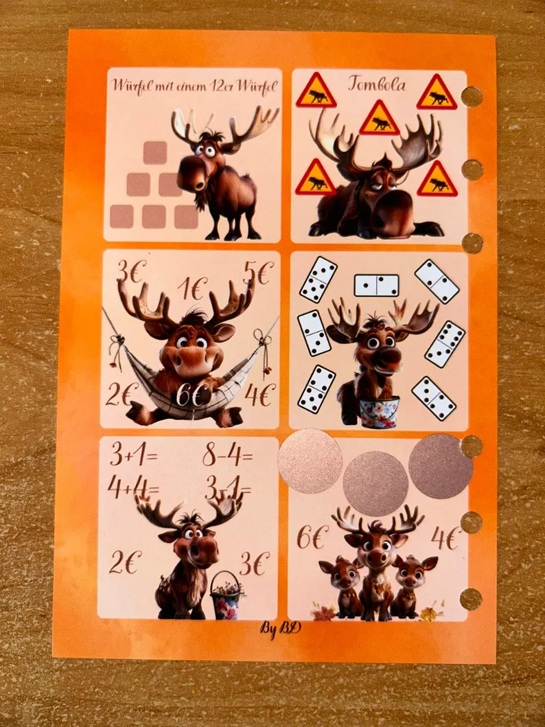 Die Elche Kommen A6 Challenge Budgeting Sparen