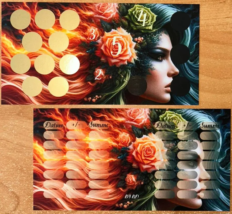 Schönheit der Natur A6 Budgeting Challenge Sparen