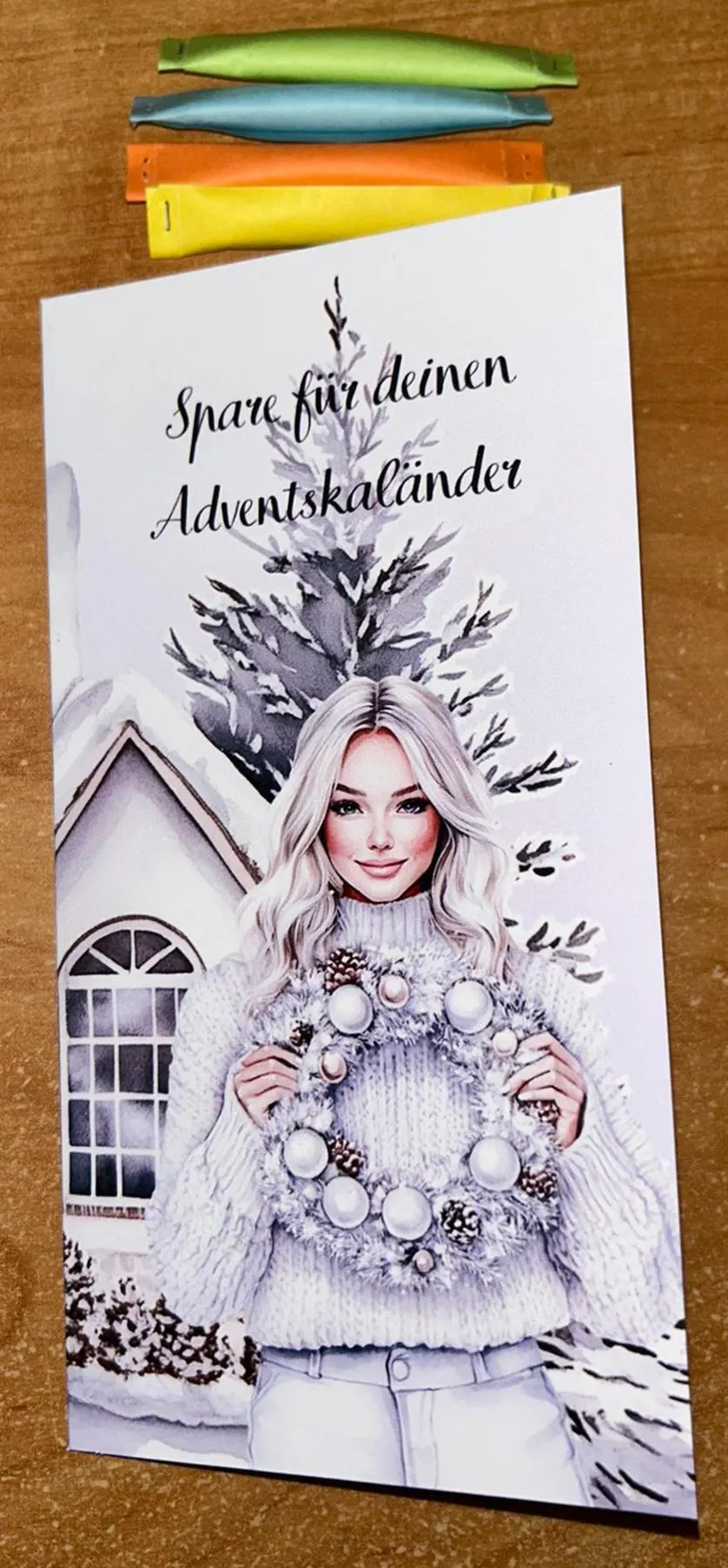 Spare für deinen Adventskalender A6 Budgeting Sparen Challenge
