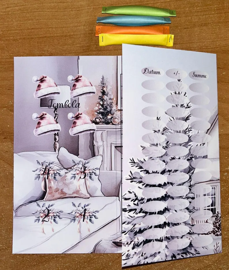 Spare für deinen Adventskalender A6 Budgeting Sparen Challenge