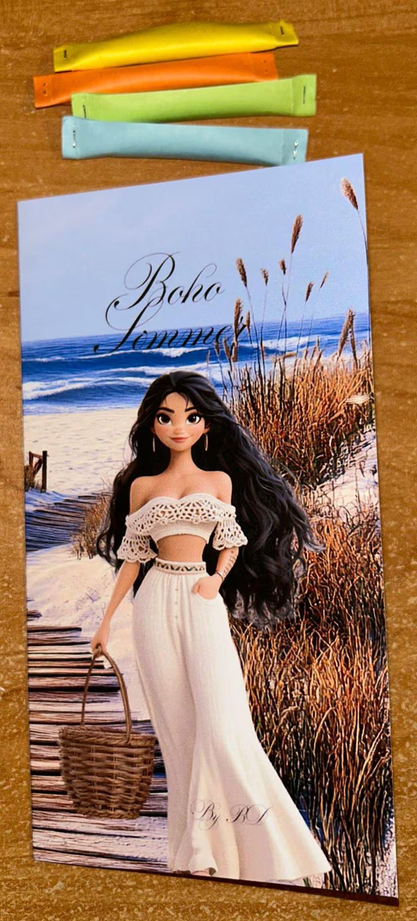 Boho Sommer A6 Klappkarte Challenge Budgeting Sparen