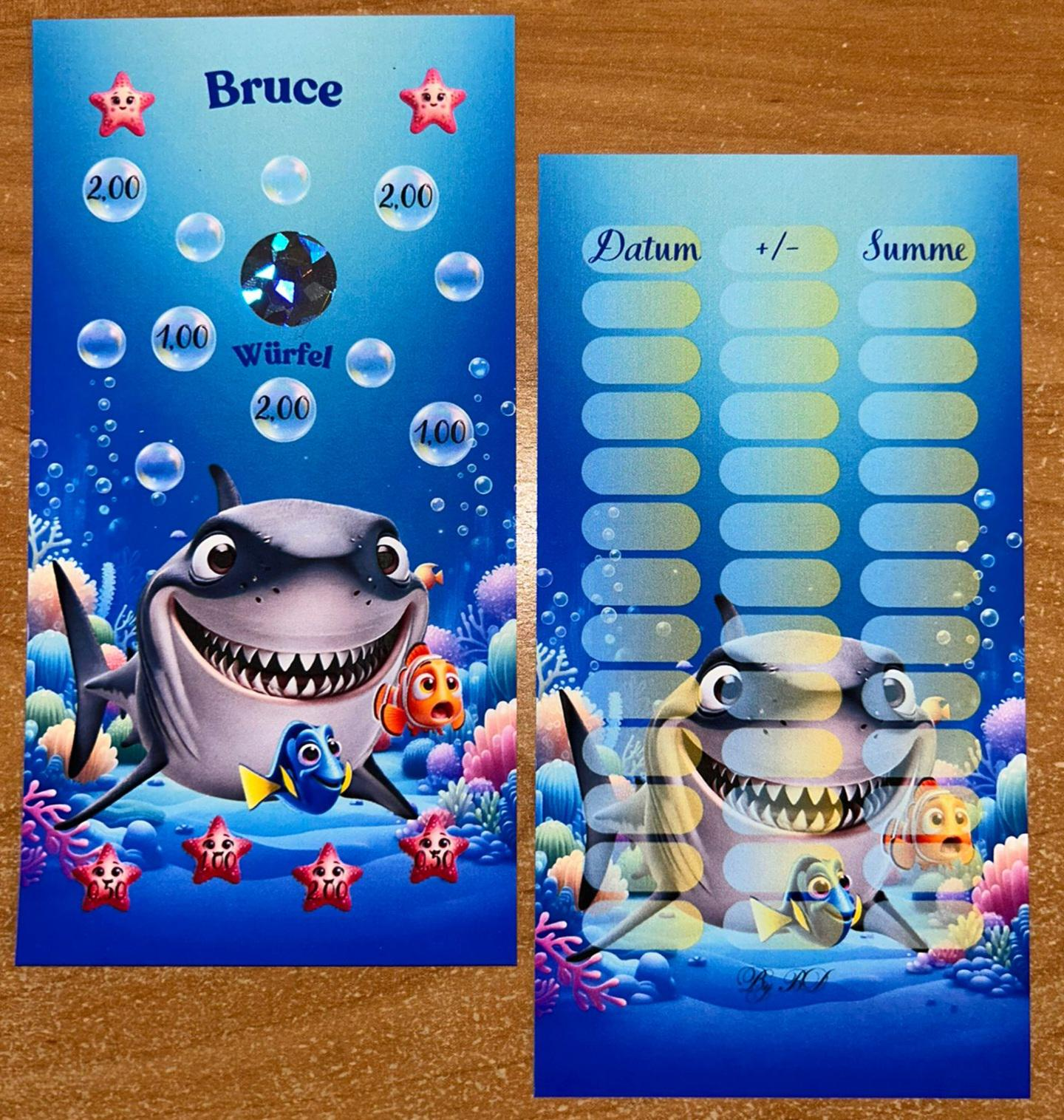 Bruce A6 für Kinder Challenge Budgeting Sparen