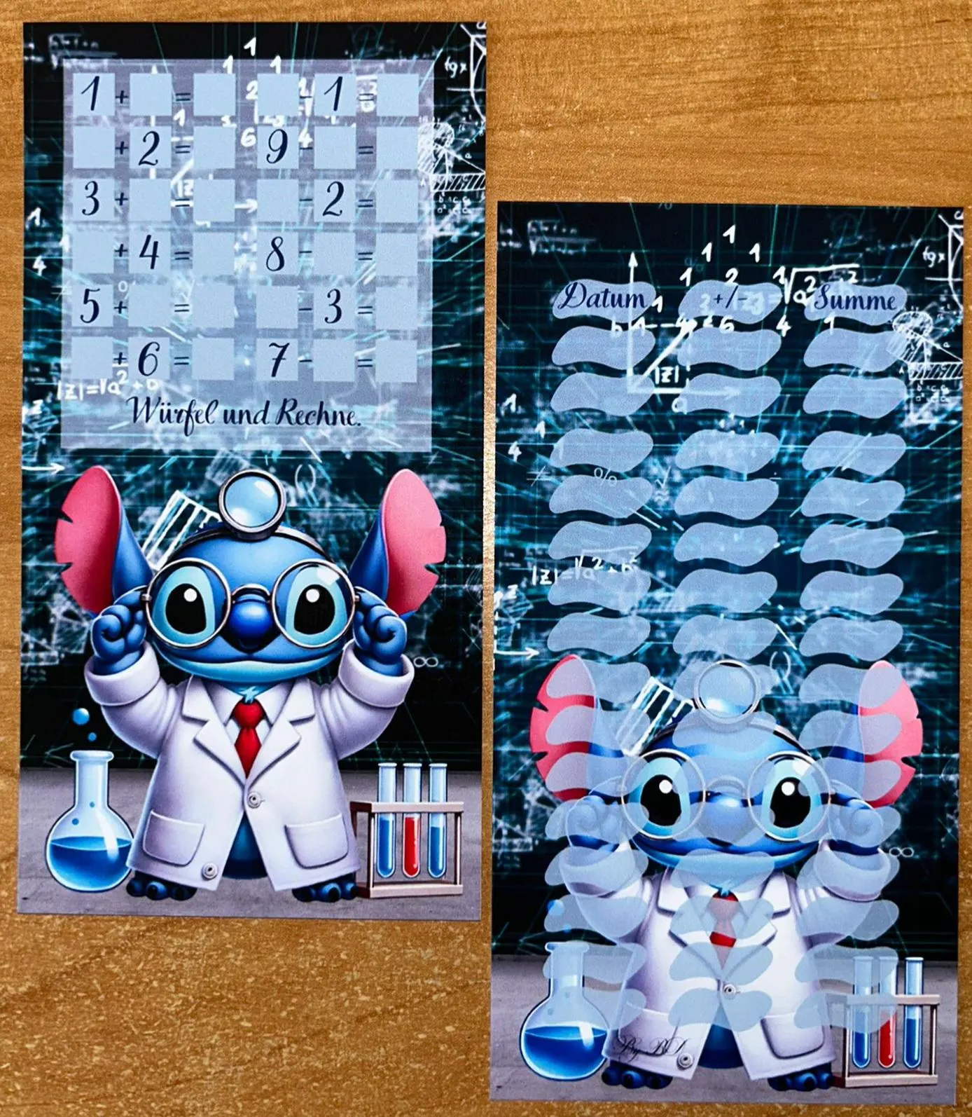 Blauer Alien bei der Arbeit A6 Budgeting Challenge Sparen