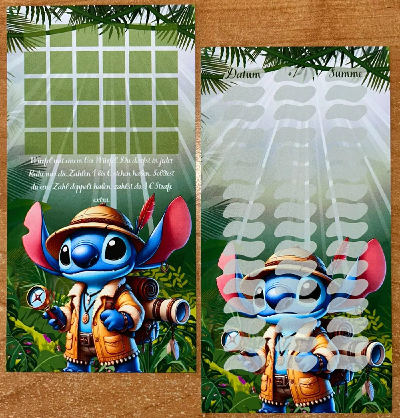 Blauer Alien bei der Arbeit A6 Budgeting Challenge Sparen