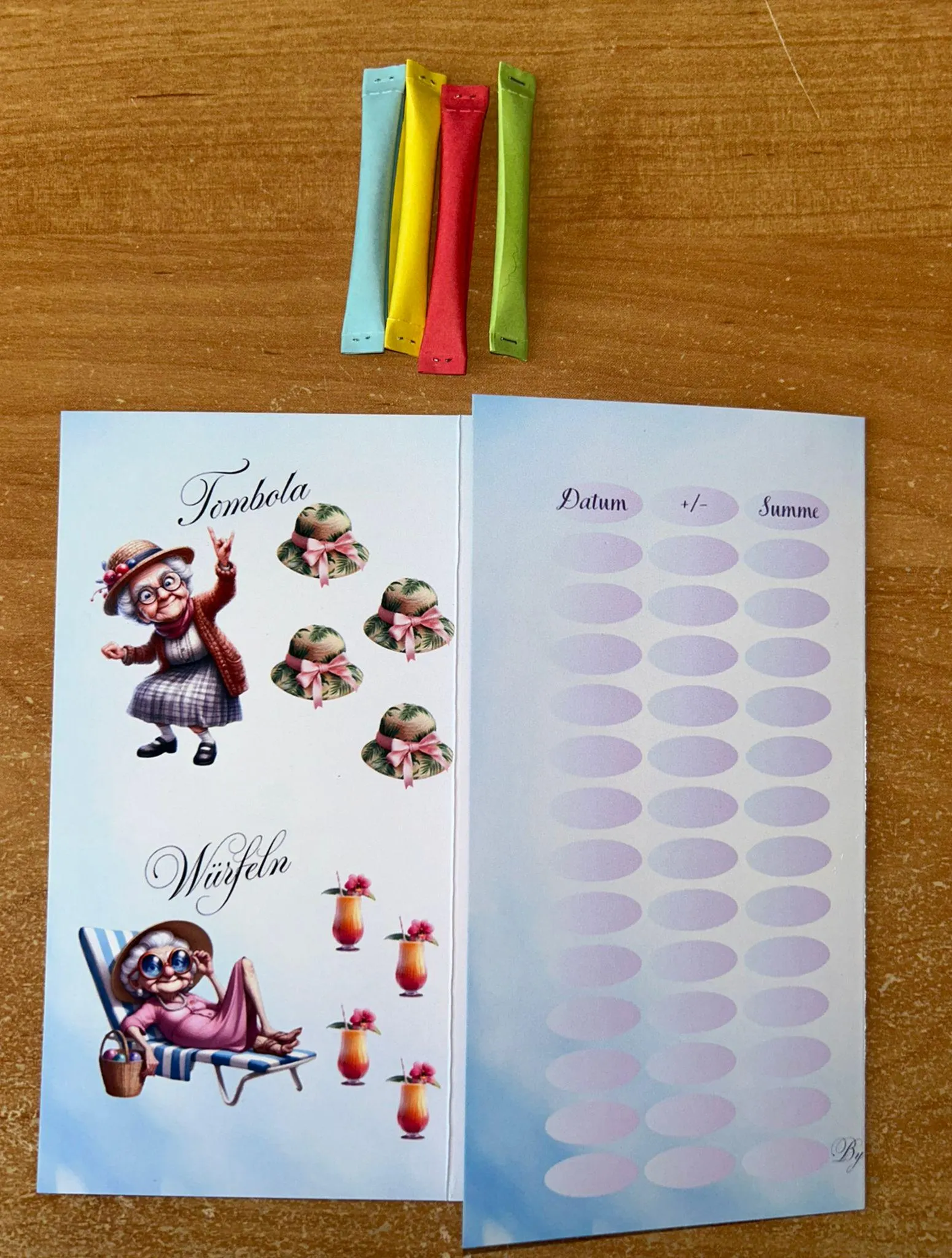 Oma Lottes Bingo A6 Challenge Sparen Budgeting