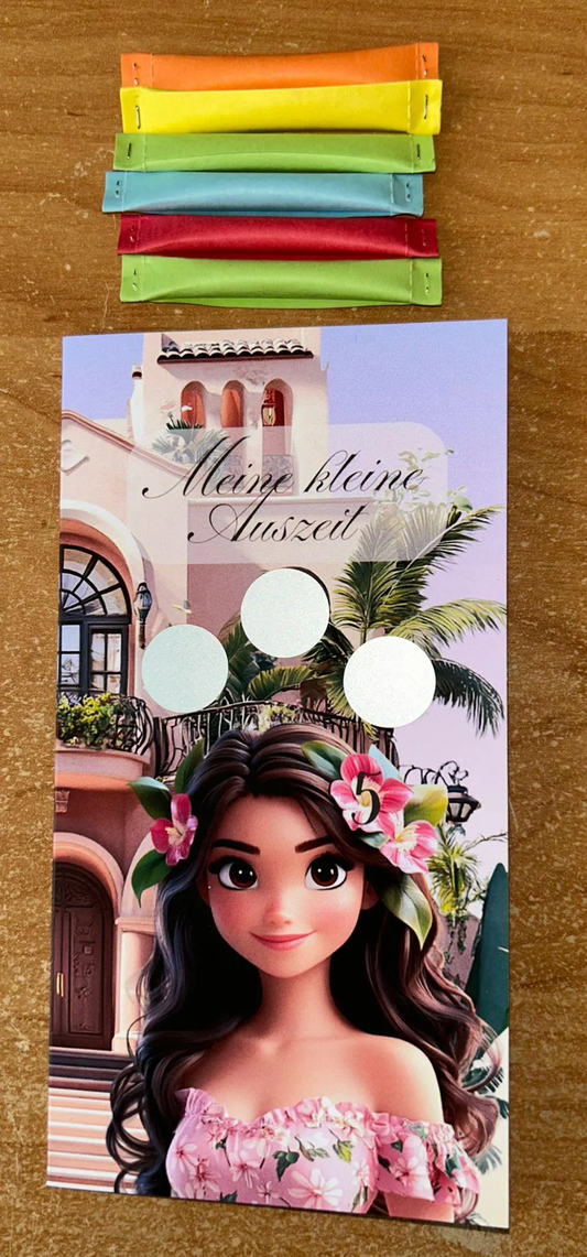 Meine kleine Auszeit Klappkarte A6 Budgeting Challenge Sparen