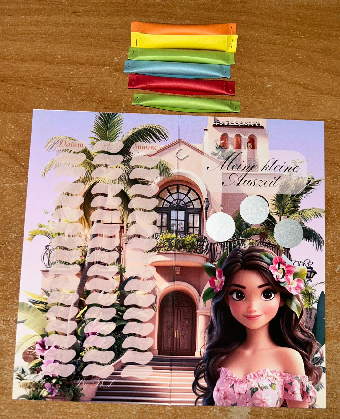 Meine kleine Auszeit Klappkarte A6 Budgeting Challenge Sparen