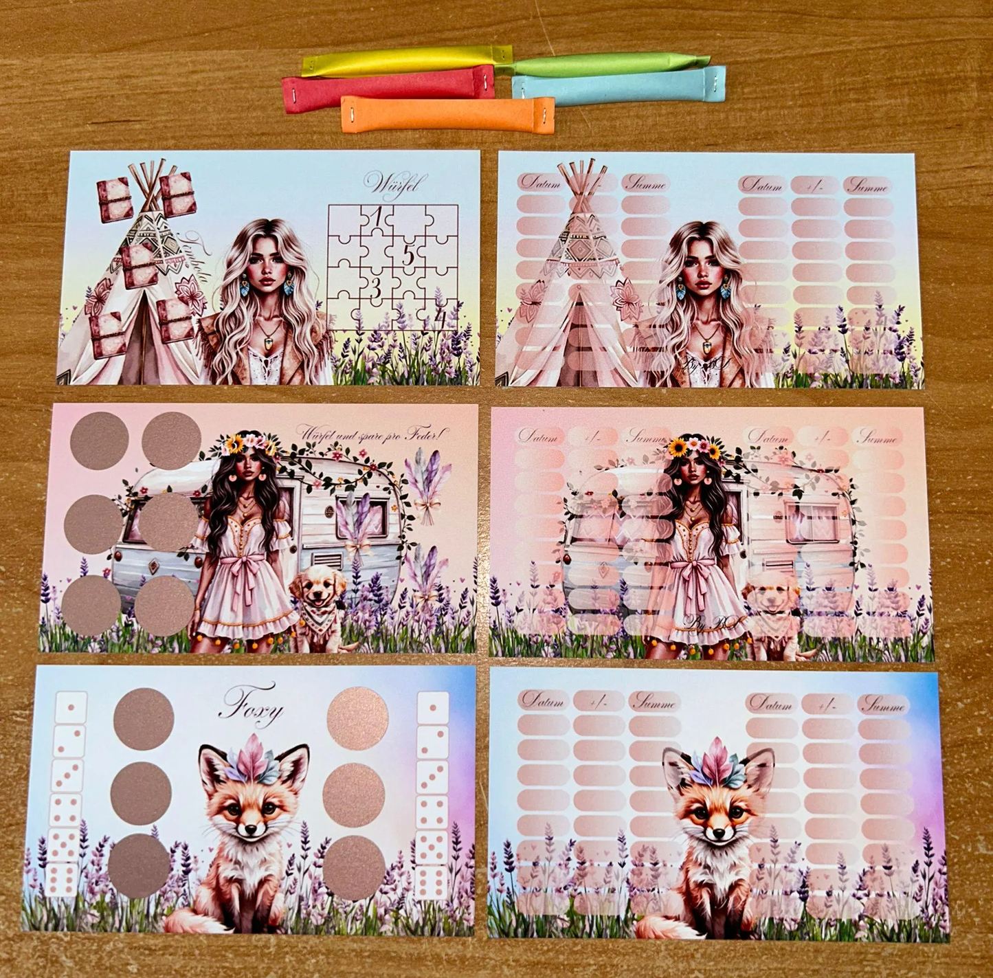 Boho A7 Budgeting Challenge Sparen