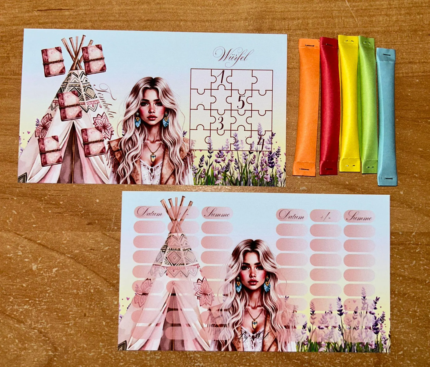 Boho A7 Budgeting Challenge Sparen