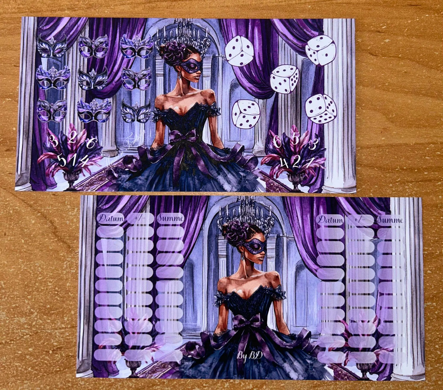 Der Maskenball A6 Challenge Budgeting Sparen