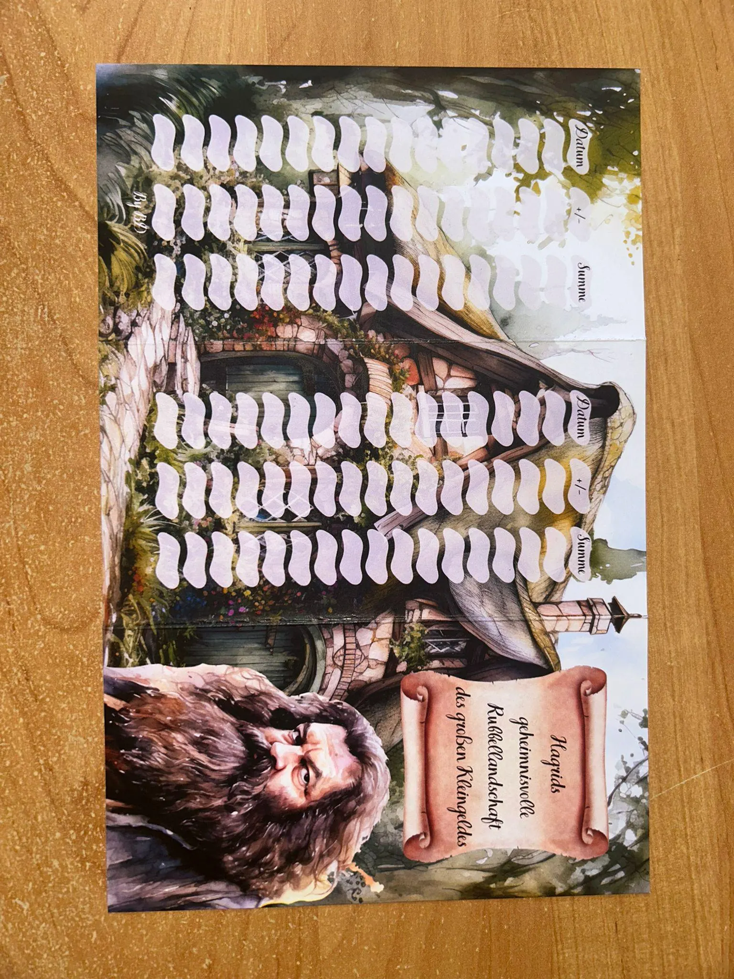 Hagrid Spardose und Challenge A6 Budgeting Sparen