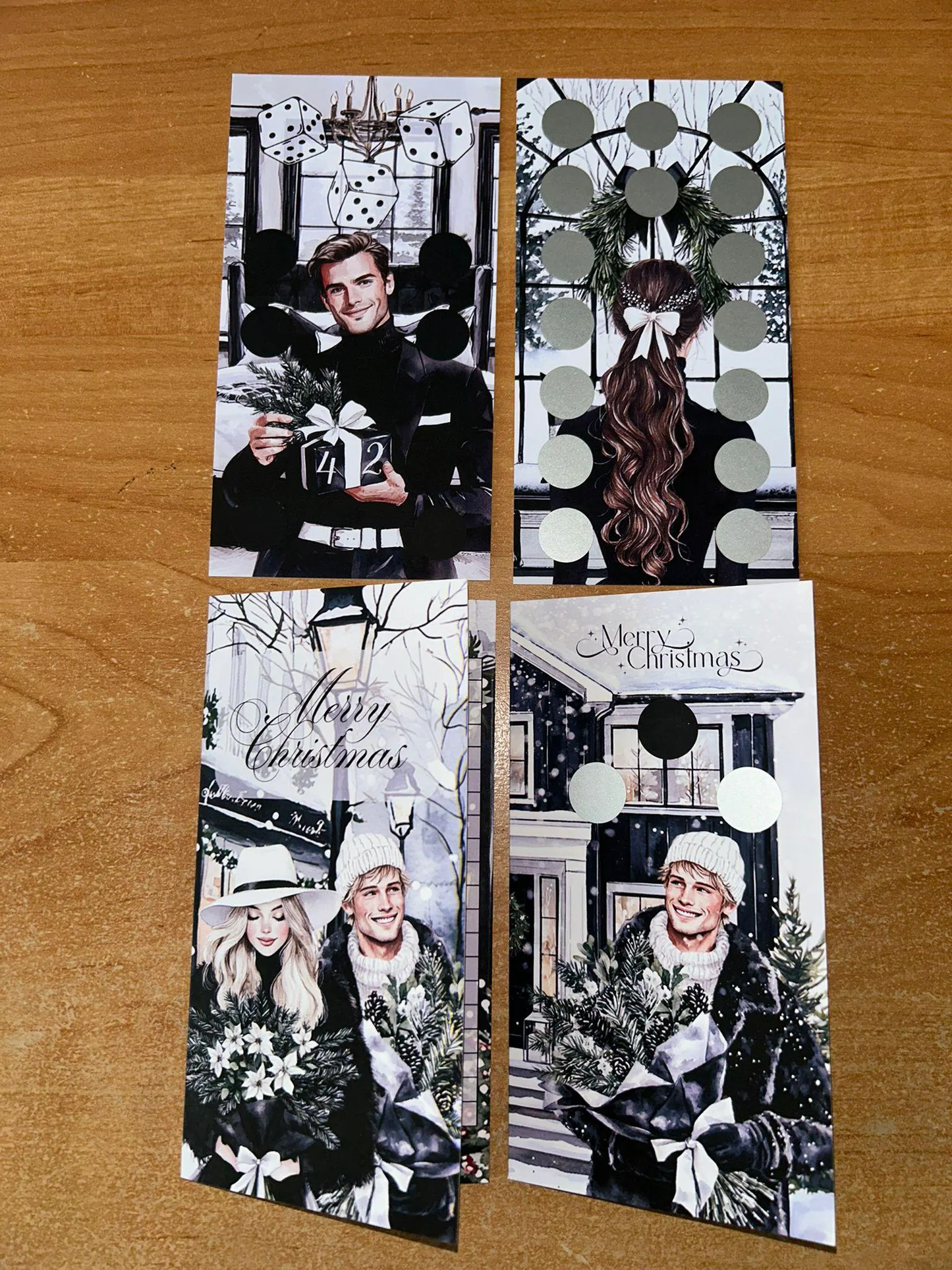 Black Christmas Set A6 Budgeting Sparen Challenge