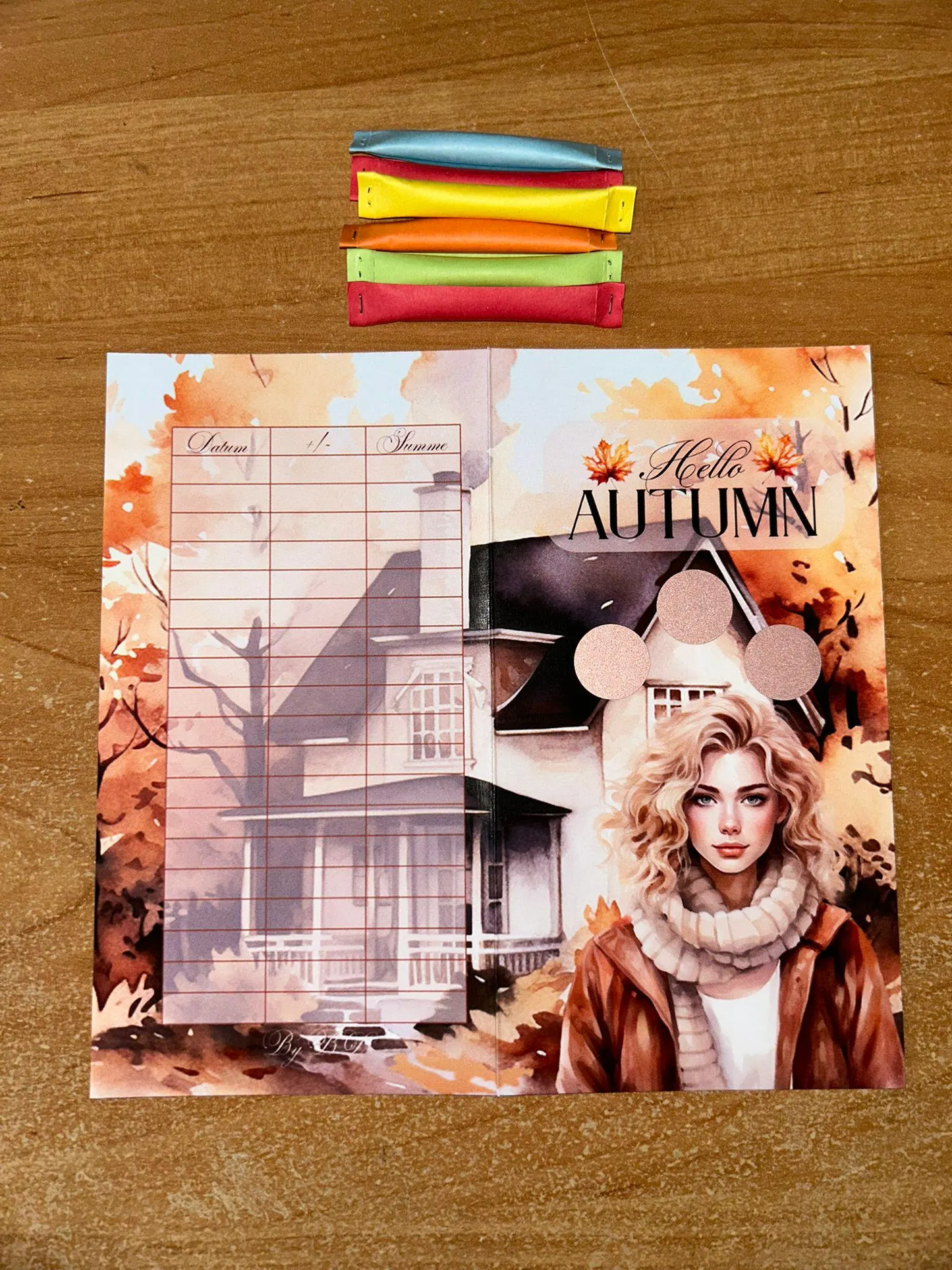 Schöner Herbst A6 Set Budgeting Sparen Challenge