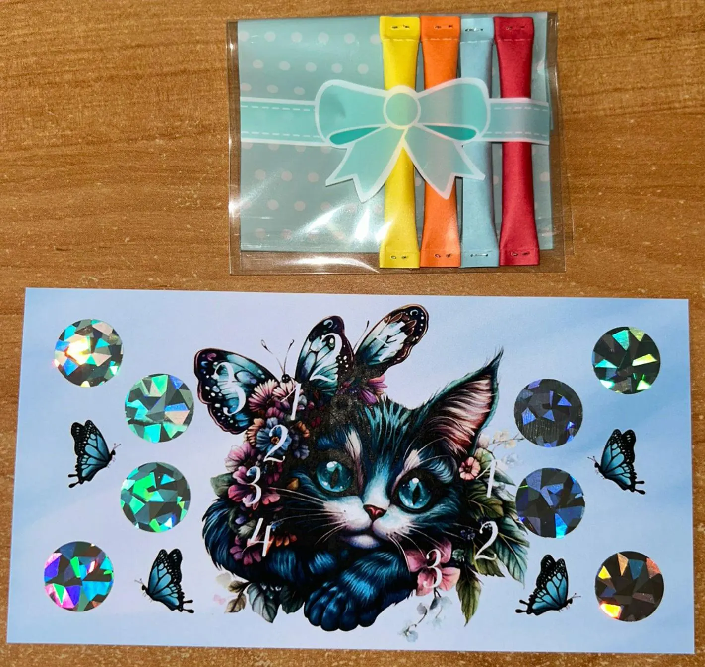 Grinsekatze A6 Challenge Set Budgeting Sparen