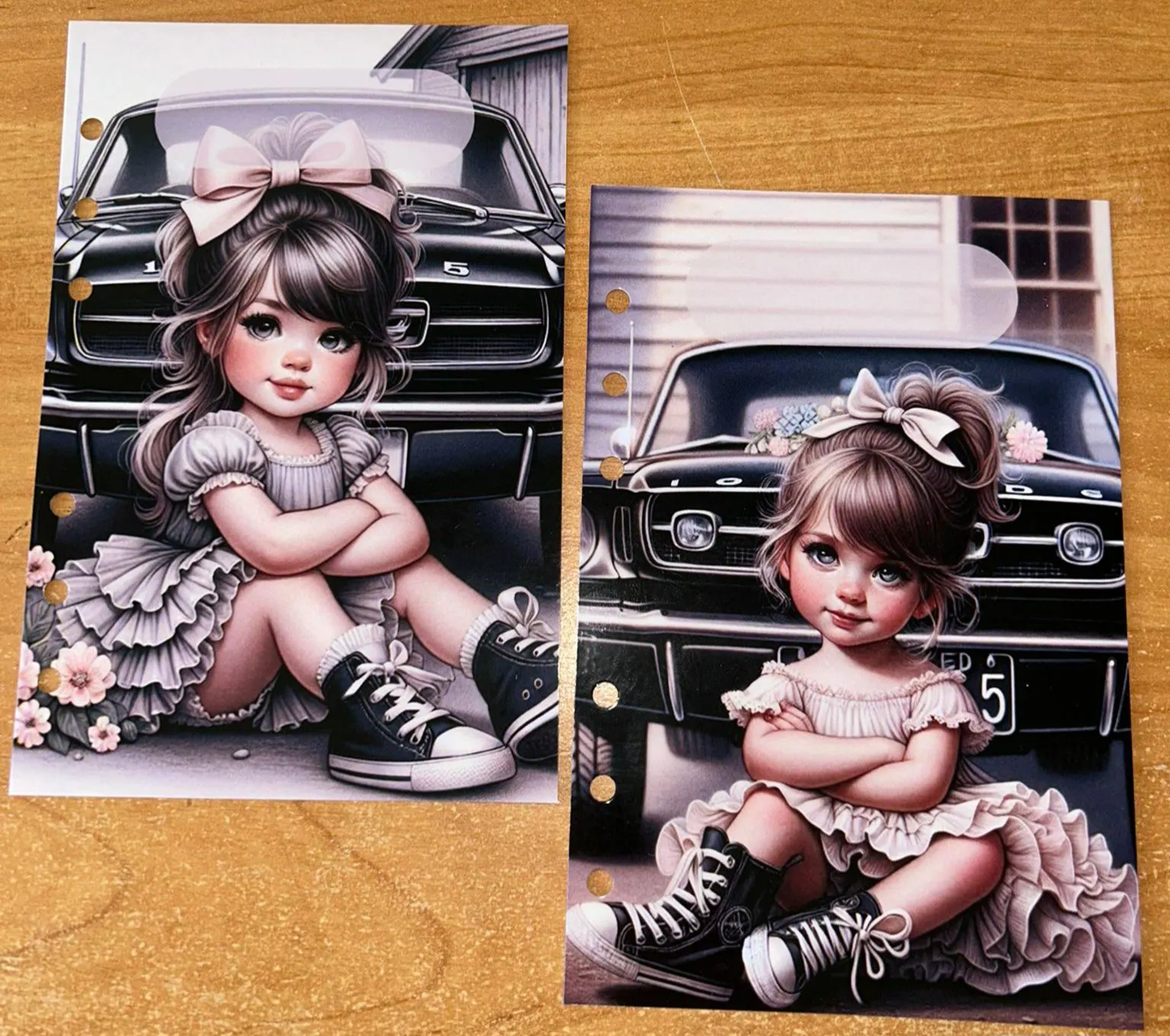 Kleine Lady Set A6 Budgeting Sparen Challenge