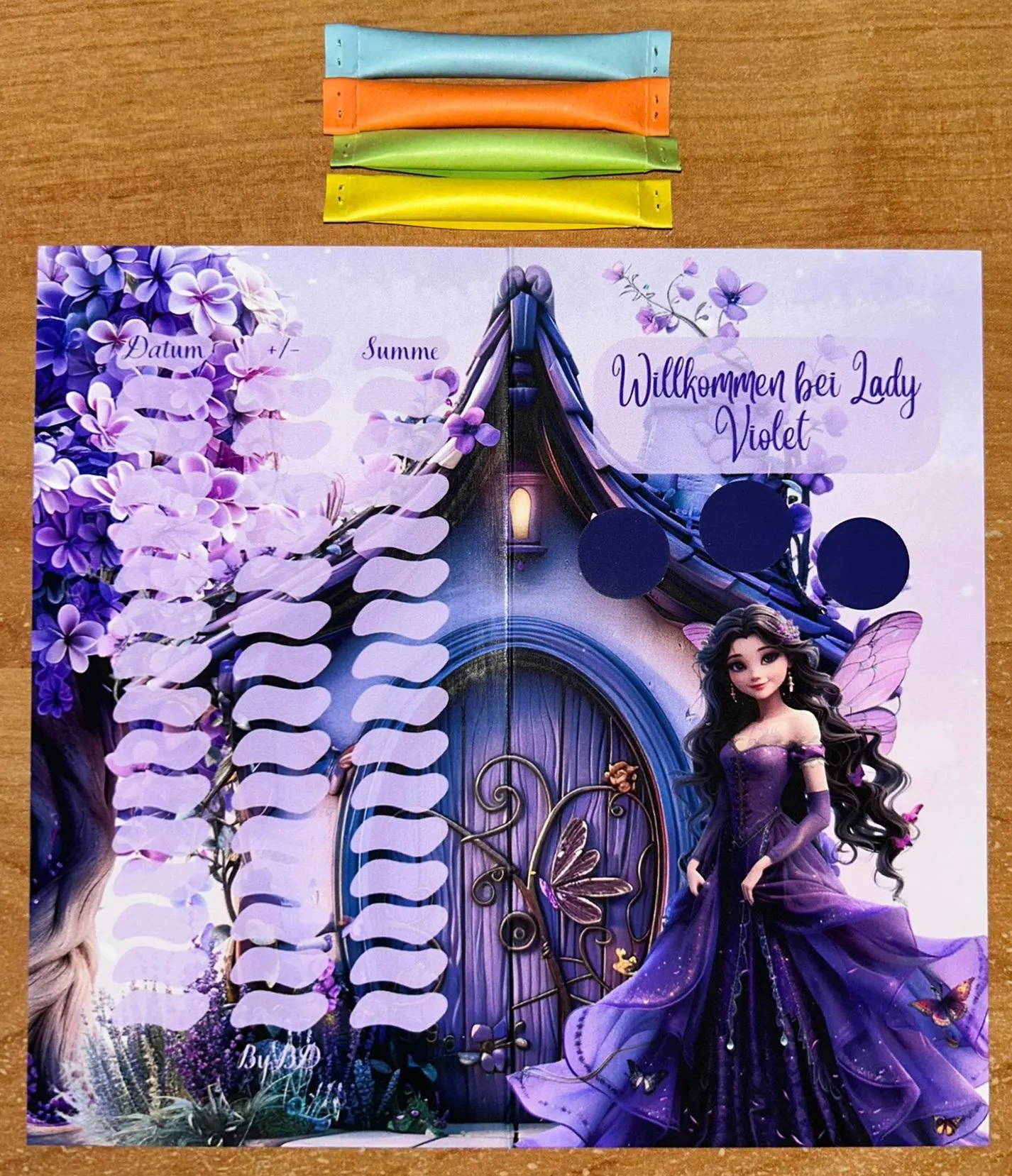 Lady Violet A6 Challenge Budgeting Sparen