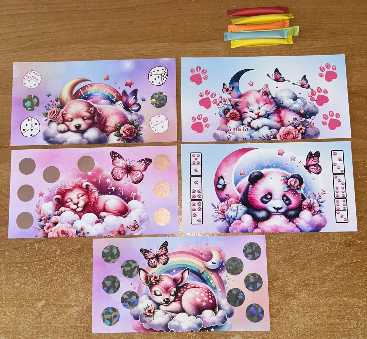 Schlaf Schön Tiere A6 Budgeting Challenge Sparen