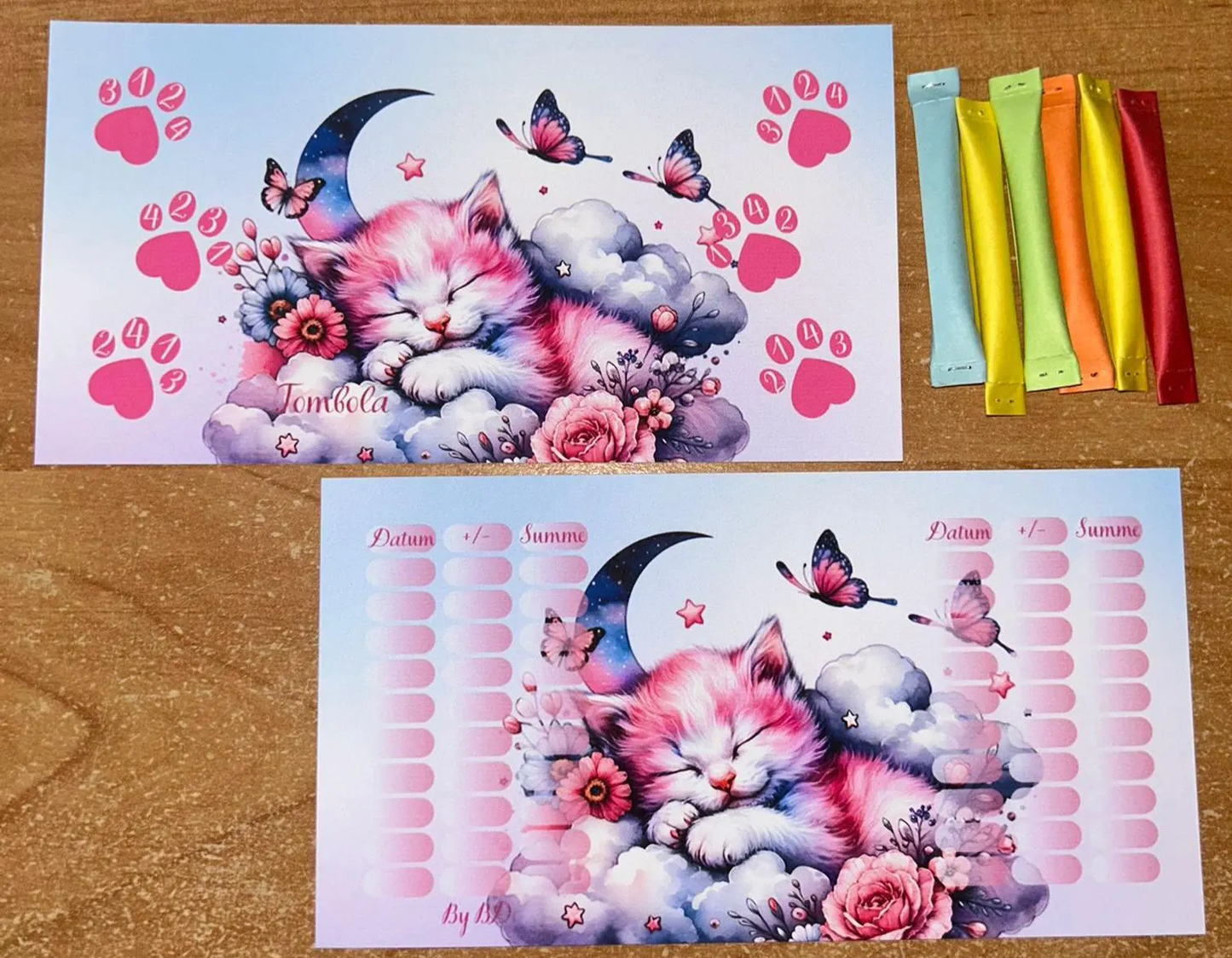 Schlaf Schön Tiere A6 Budgeting Challenge Sparen