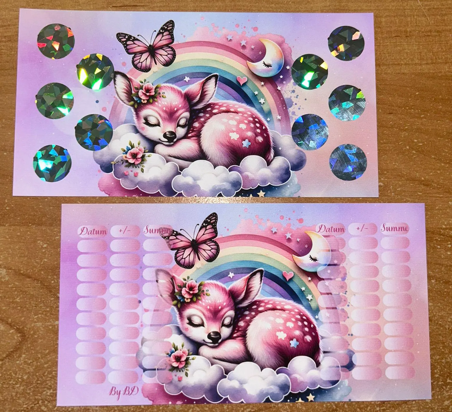 Schlaf Schön Tiere A6 Budgeting Challenge Sparen