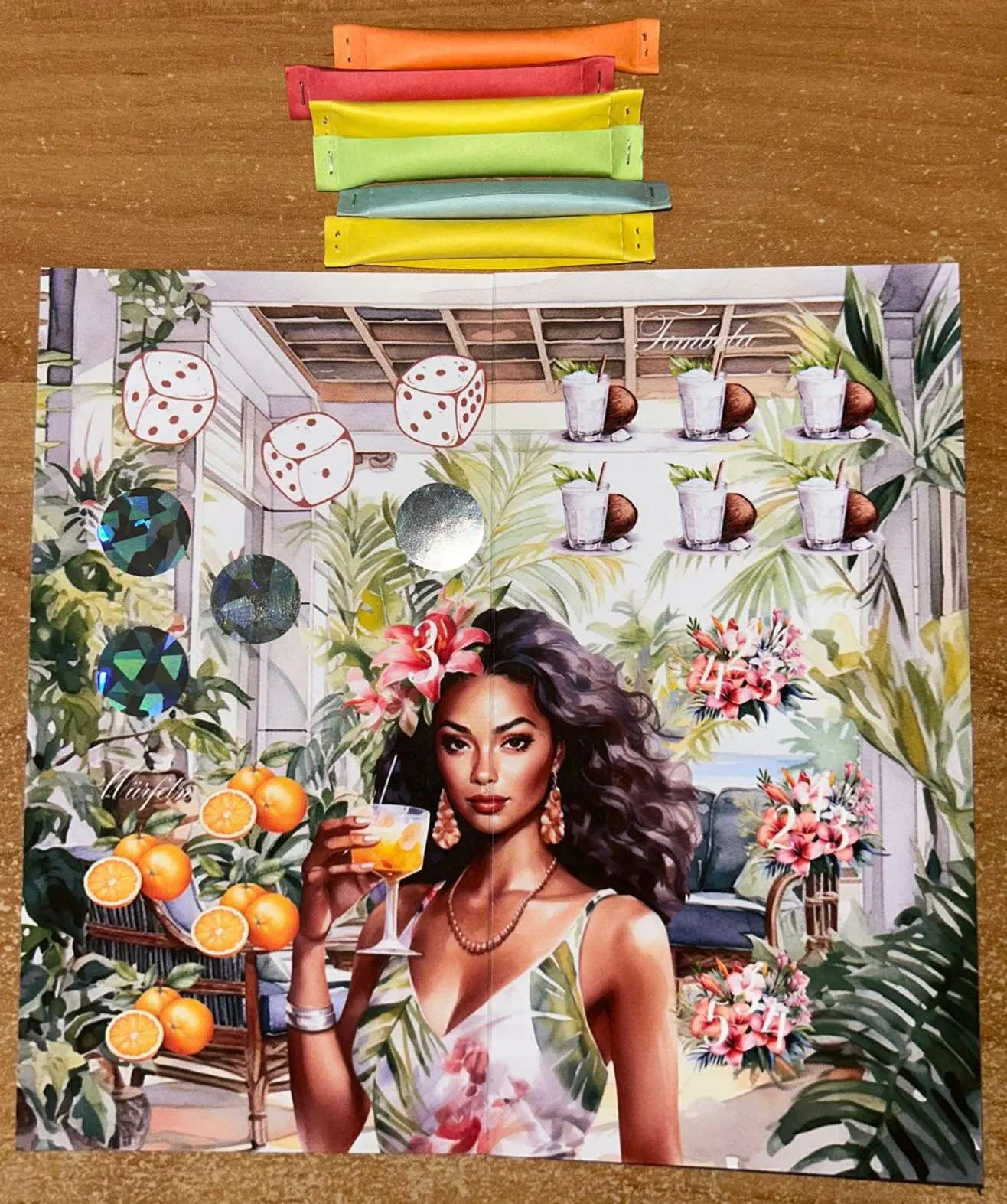 Traumurlaub Klappkarte A6 Budgeting Challenge Sparen