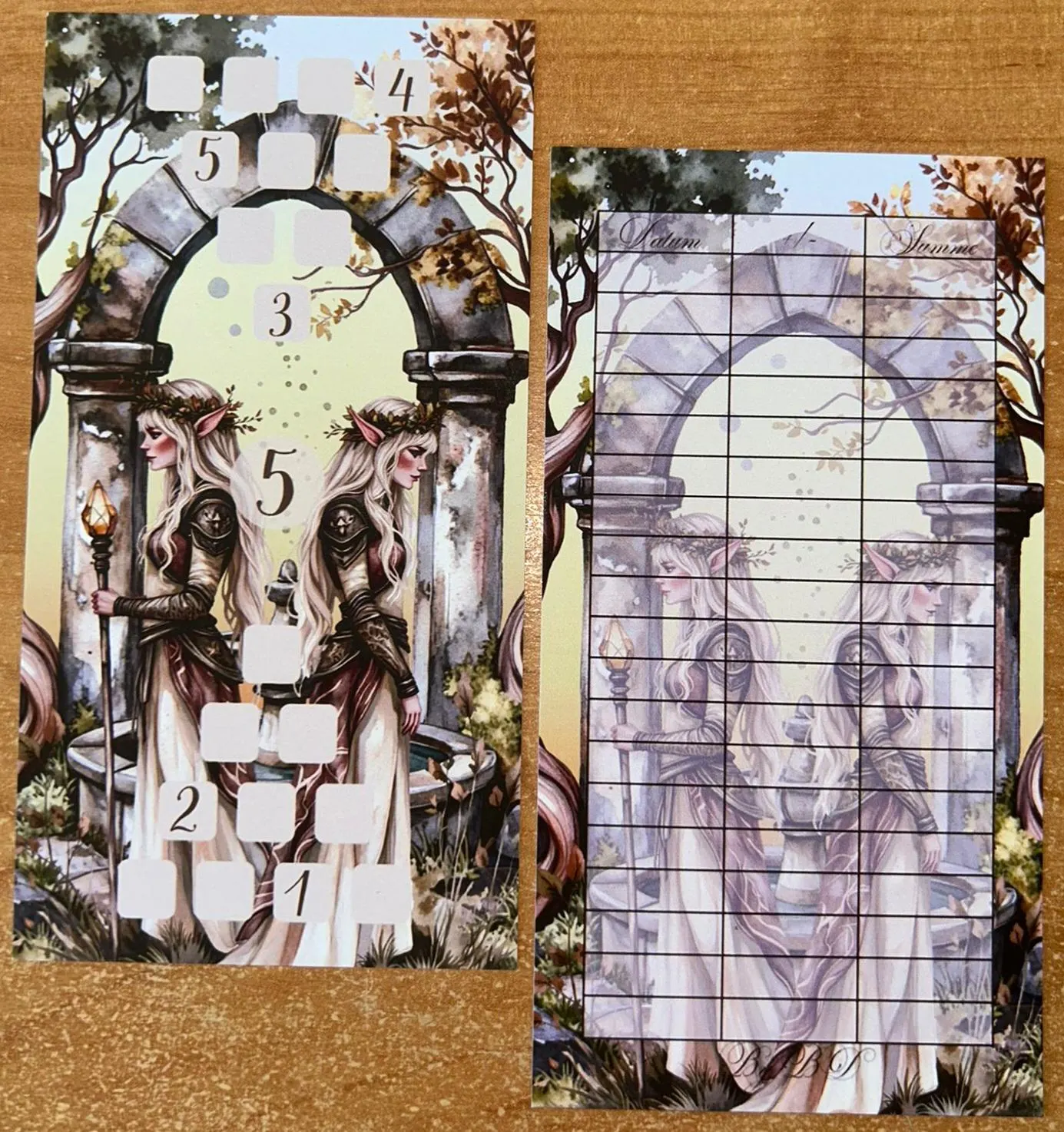 Elfen Set A6 Budgeting Challenge Sparen