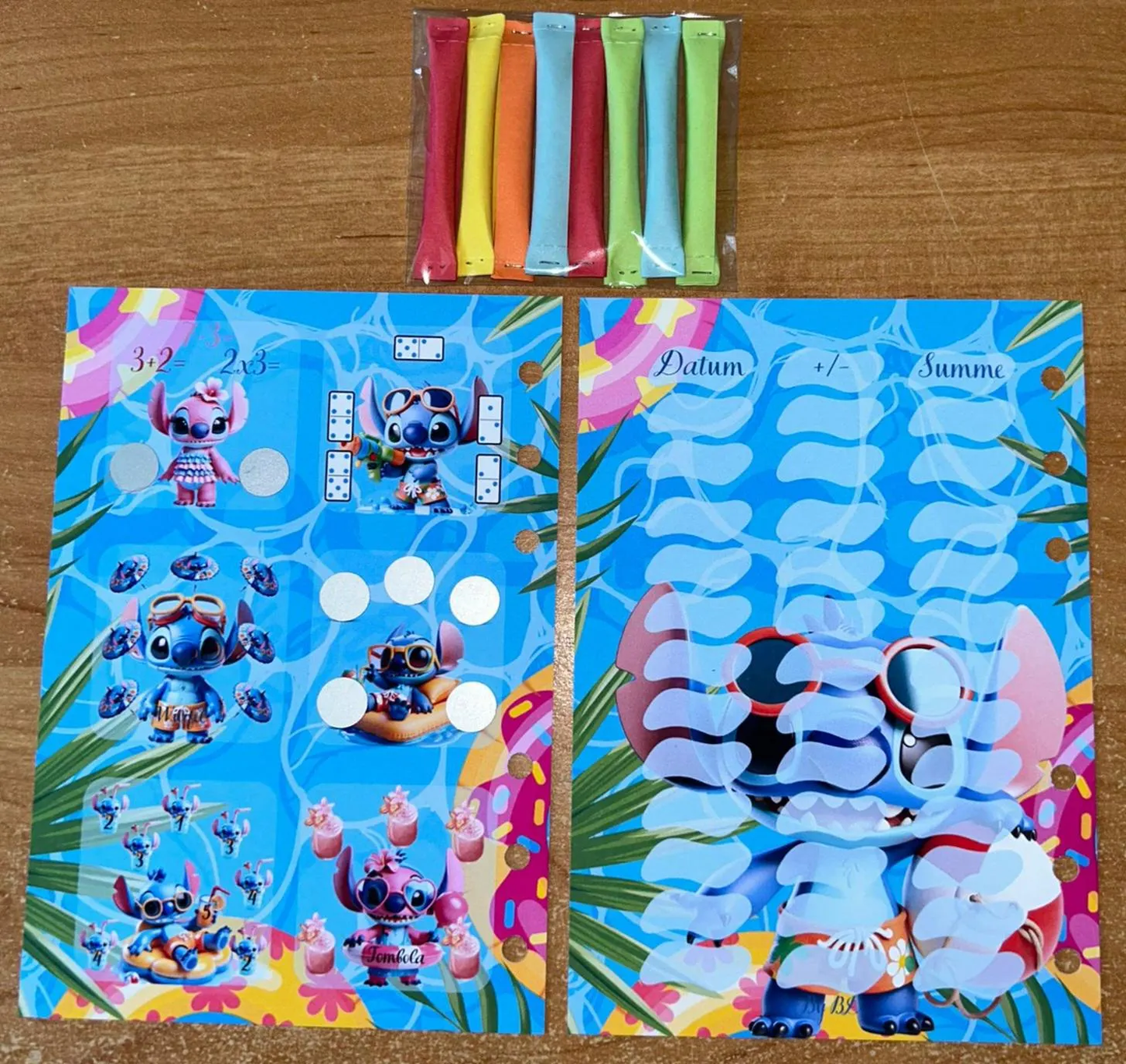 Blauer Alien Poolparty 12er Challenge Budgeting Sparen