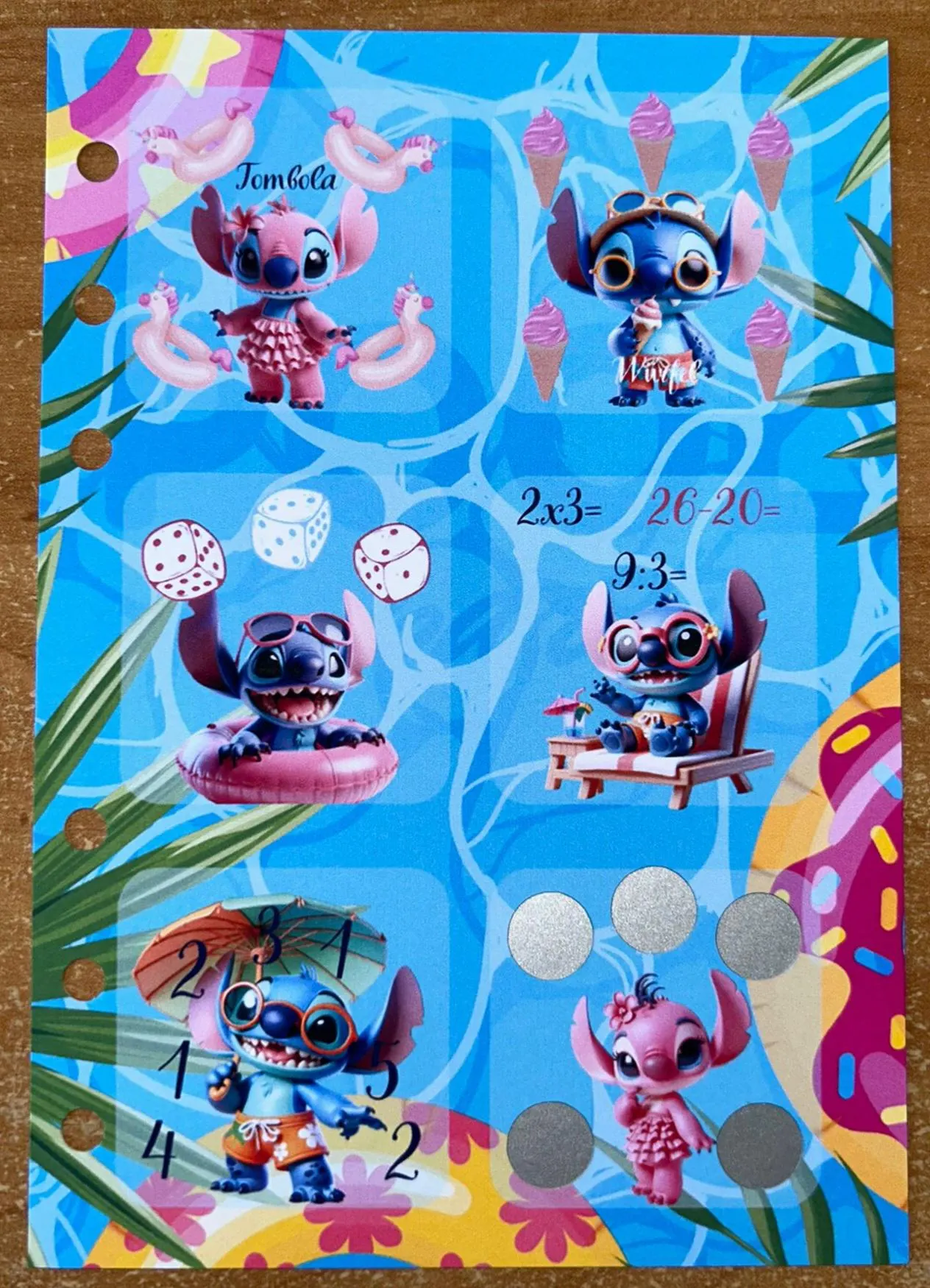 Blauer Alien Poolparty 12er Challenge Budgeting Sparen