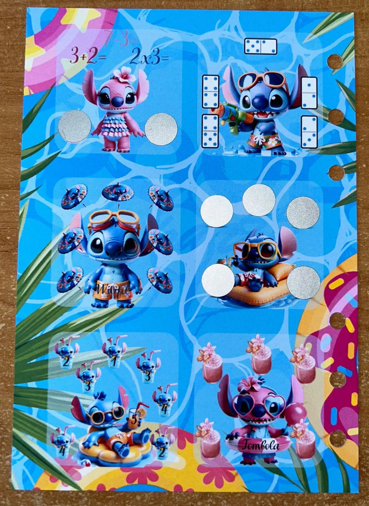 Blauer Alien Poolparty 12er Challenge Budgeting Sparen