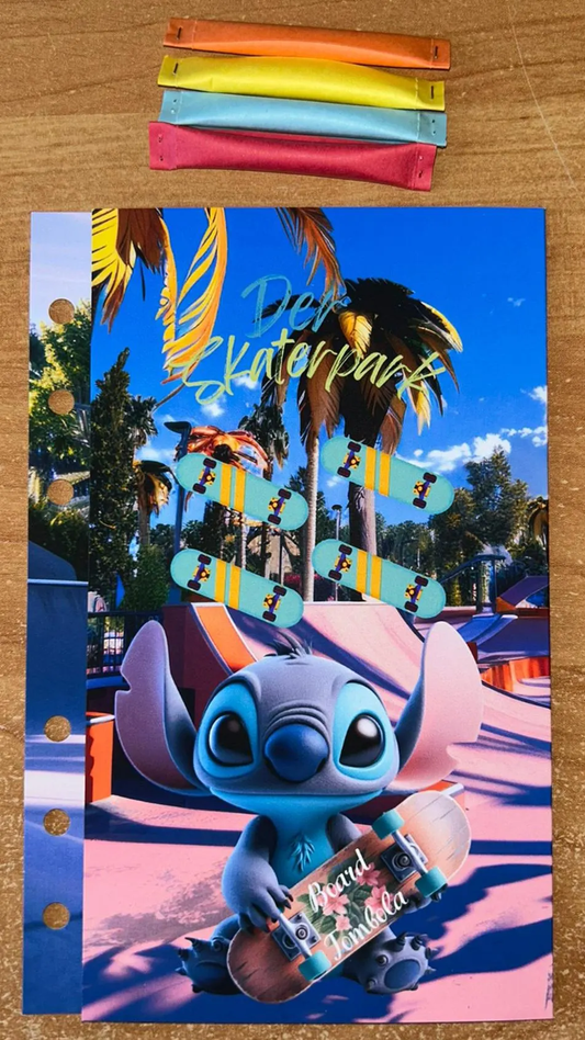 Der Skaterpark Klappkarte A6 Budgeting Challenge Sparen